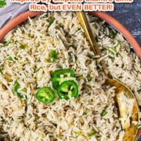 long pin for cilantro lime rice