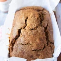 pumpkin bread out of the oven