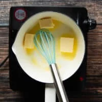 butter in a small pot being melted