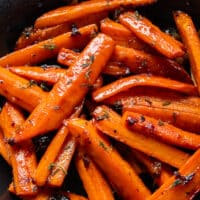 long pin for honey glazed carrots