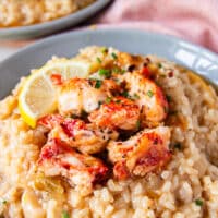 long pin for lobster risotto