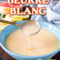 Long pin for citrus beurre blanc