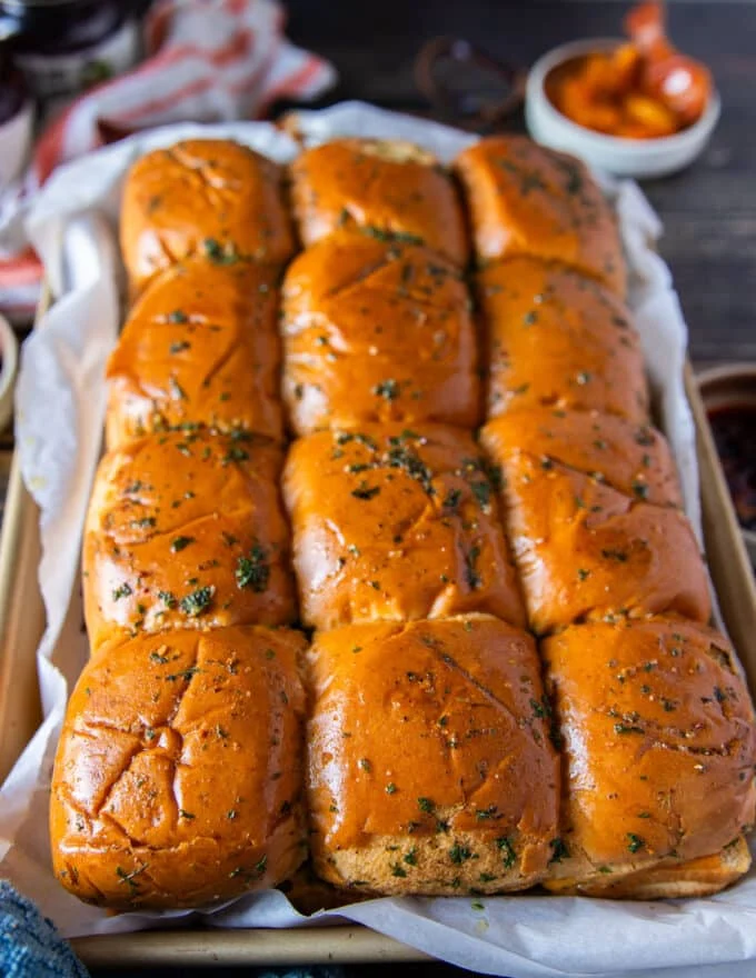 perfect out of the oven cheeseburger sliders with melted cheese