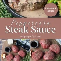 long pin for peppercorn steak sauce