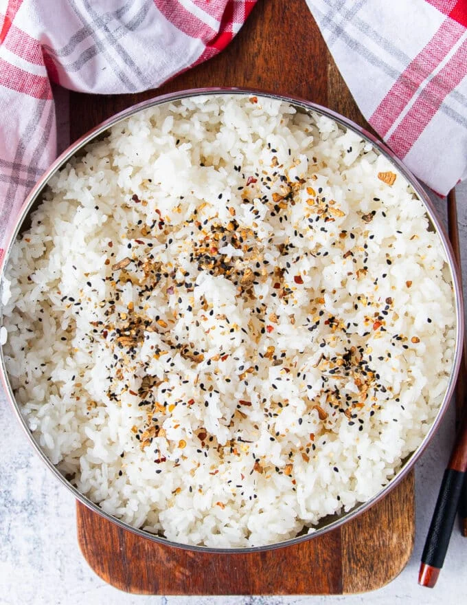 Perfect Sushi rice seasoned and cooked