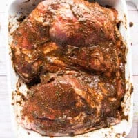 lamb marinating