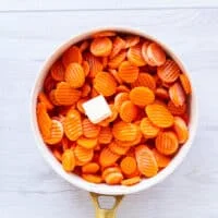 carrots cut into even pieces to make them maple glazed