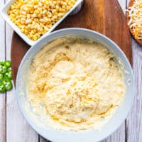 cornbread batter ready