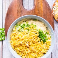 fresh corn kernels, diced jalapenos and scallions and some cheddar cheese added in the batter